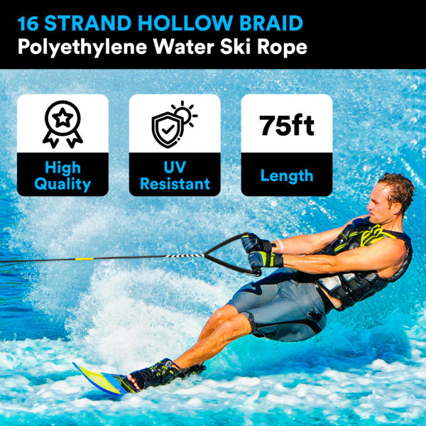 75ft Pro Ski Rope, 7 Section - Sunset Edition - Image 2